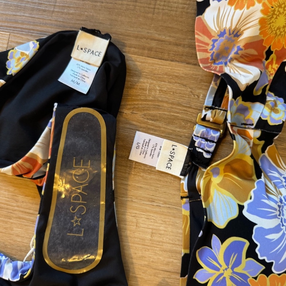REVOLVE L*Space Alec Floral Bikini Set M/L NWT - Picture 8 of 11